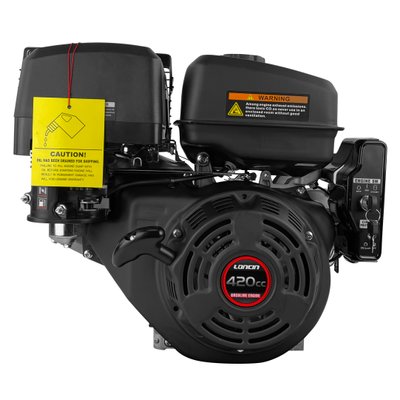 Двигун бензиновий Loncin G420FD (16 к. с., ел.стартер, шпонка 25 мм, євро 5) 13004 фото