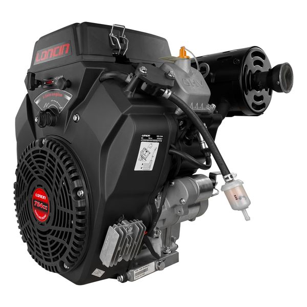 Бензиновый двигатель с электростартером Loncin LC2V80FD-E (25 л.с., шпонка 36,5 мм) 13007 фото